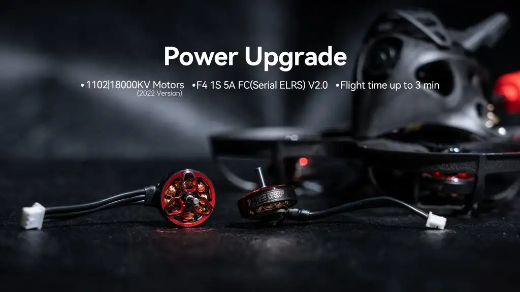 BETAFPV Meteor75 Racing Drone, Upgrade 1102/18000KV Motors 'F4 1S 5A FC(