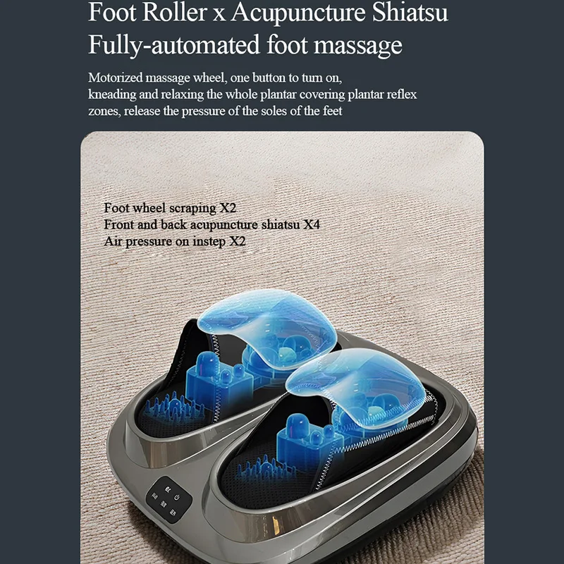 Electric Foot Massager with Heat and Vibration for Relaxation