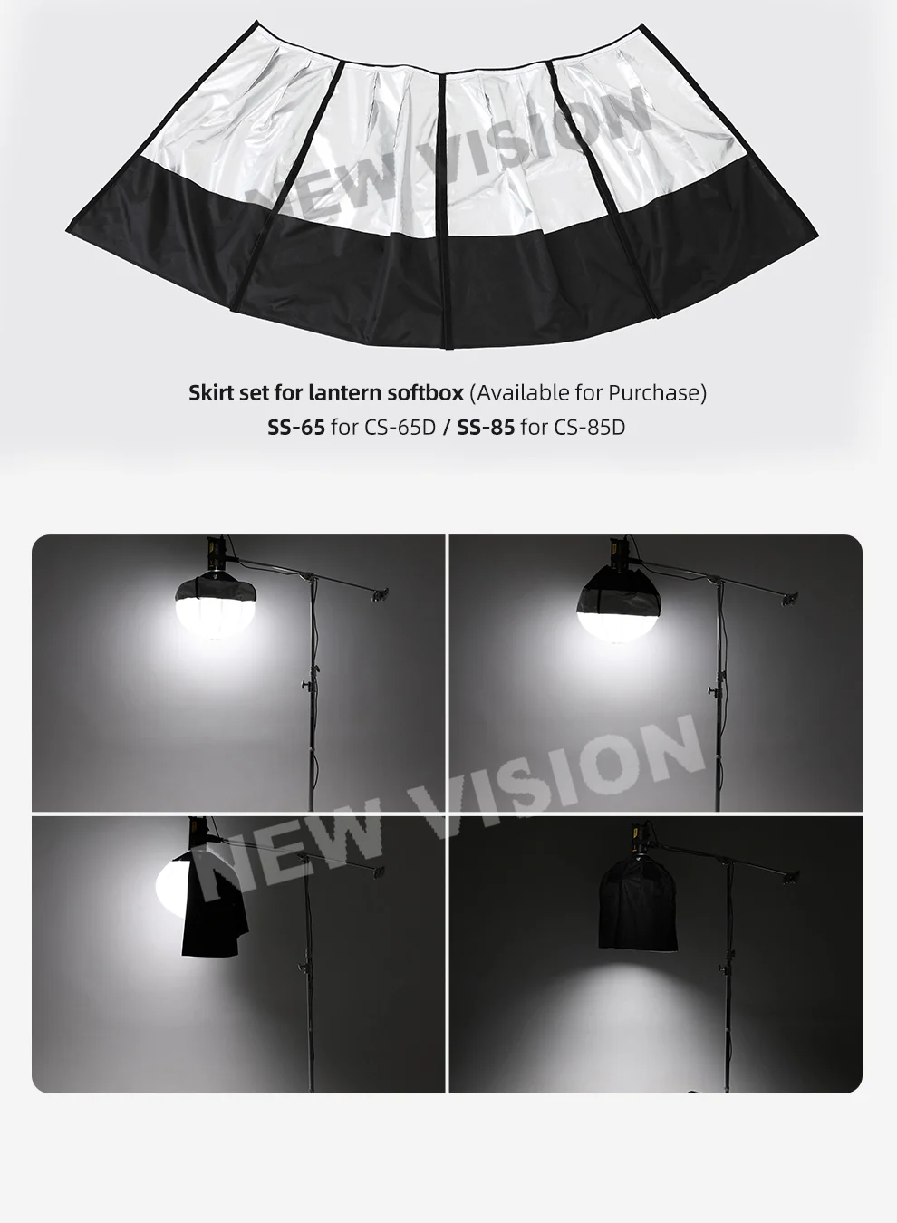 Portable Quick-Install Round Shape Lantern Softbox Light CS-50D 50cm CS-65D 65cm