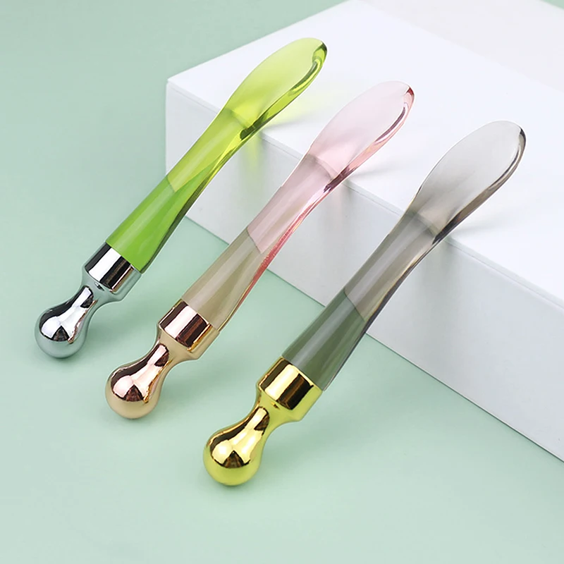 2in 1 Face Eye Massage Stick Eye Cream Applicator for Anti Wrinkle Dark Circles Facial Lifting Mixing Spatulas Scoop Mini Spoon