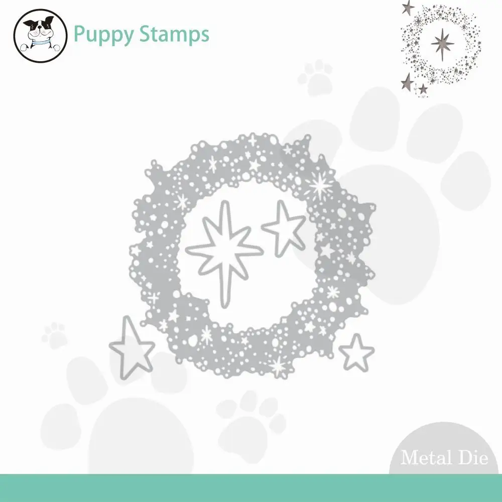 

Snowy Stars Believe Metal Cutting Dies Card Scrapbook Embossed Paper Album Diy Craft Knife Mould Template Decoration Christmas