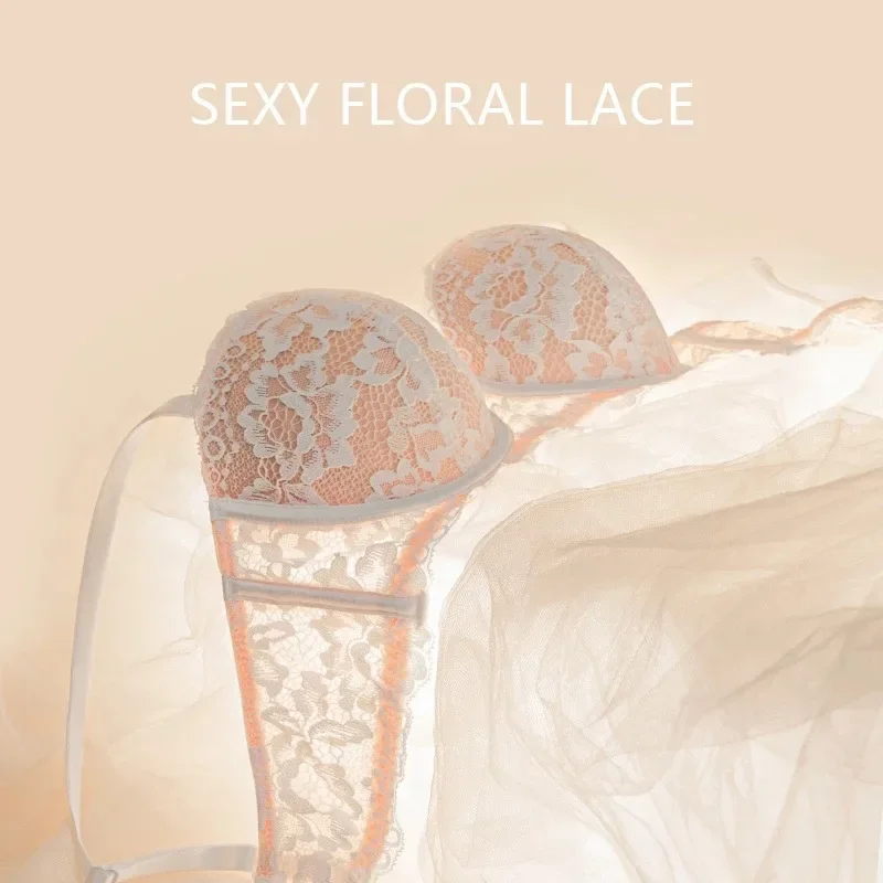 Sexy Lace Bra Women 1/2 Cup Underwire Bras Ladies Push Up Underwear Trendy Floral Brassiere Female Comfortable Intimates 6