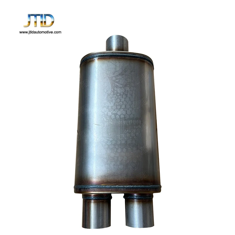 

Универсальный глушитель выхлопных газов 409SS, высокопроизводительный универсальный глушитель 4x9, 18, 24 дюйма, с общим центром/двойным 2,5 дюйма, без контроля клапана