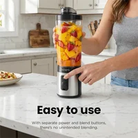 Mélangeur portatif de glace, mélange à grande vitesse de 600 ml pour smoothies, shakes, préparation des aliments et mélange surgelé 5