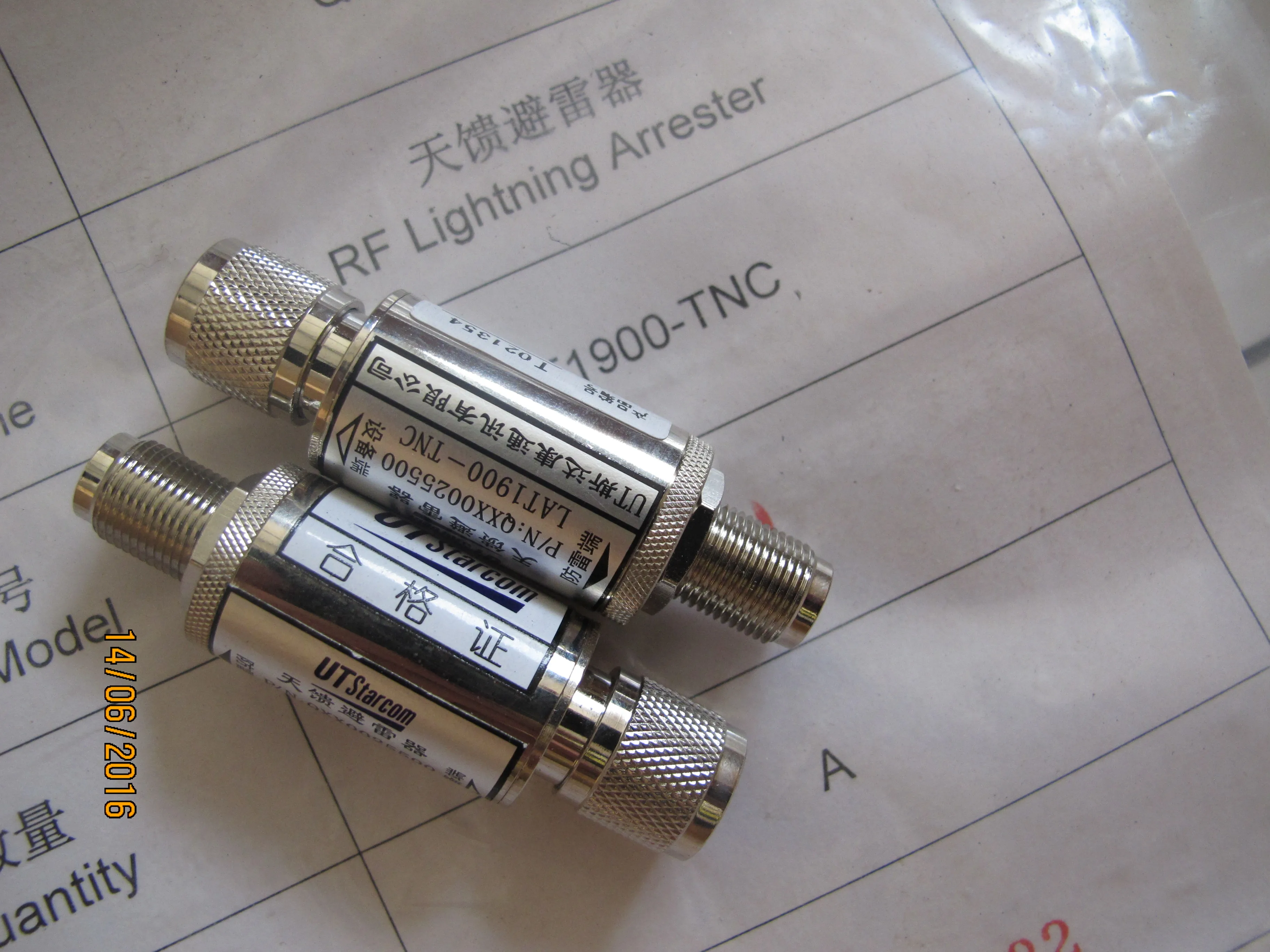 LightningArresterTNCLightningArresterGPSAntennaLightning