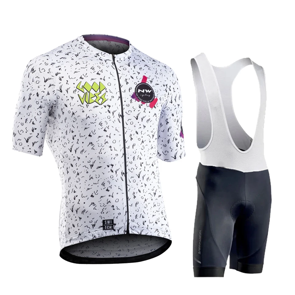 Nw Northwave Cycling Jersey Set Summer Short Sleeve Breathable Mens MTB