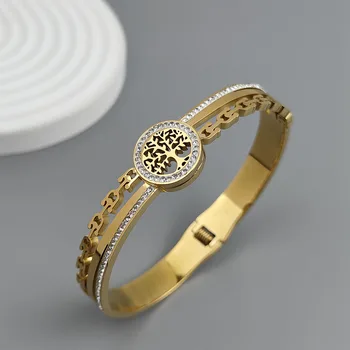 شجرة الحياة الجديدة على شكل حدوة حصان من الزركون الذهبي 1