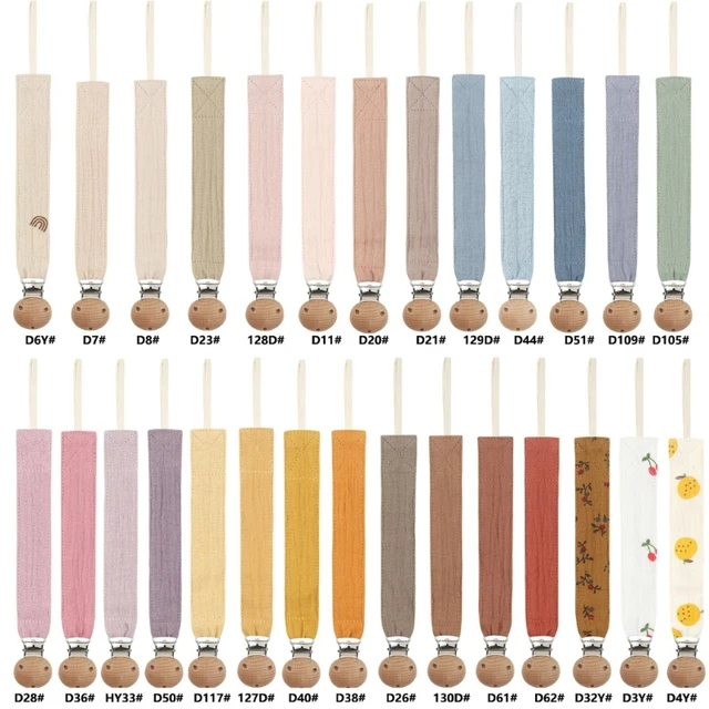 Attache-tétine en coton doux pour bébé, chaîne sucette, support mamelon pour mamelons, jouet factice, Clip factice, cadeau 1
