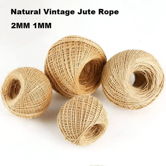 100m Jute Twine Hemp Twine String, Twine for Crafts, Jute Rope Durable,  Gift Wrapping, Home Decor, Gardening 2mm Thick - AliExpress