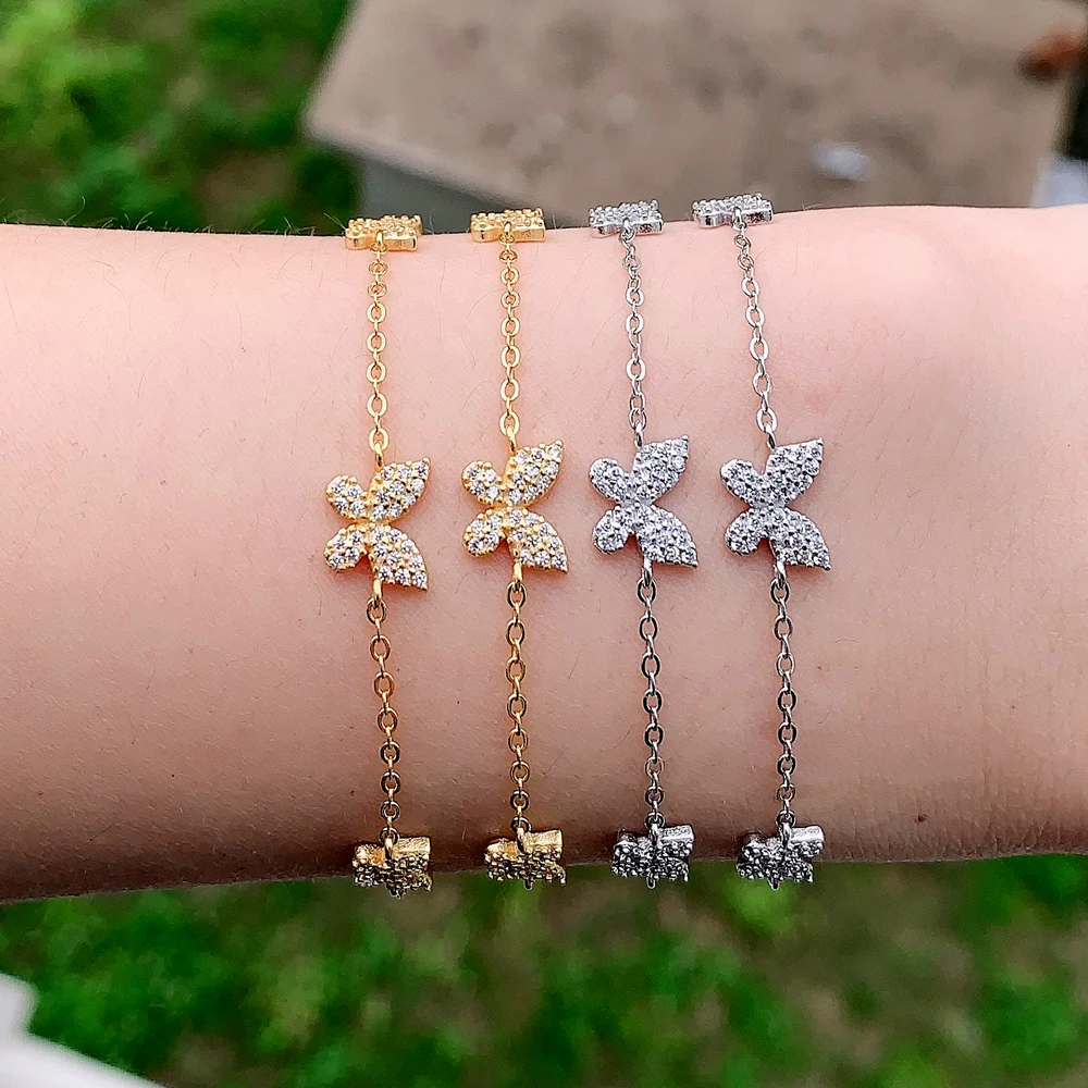 

Женская цепочка из серебра 925 пробы, со сверкающими фианитами