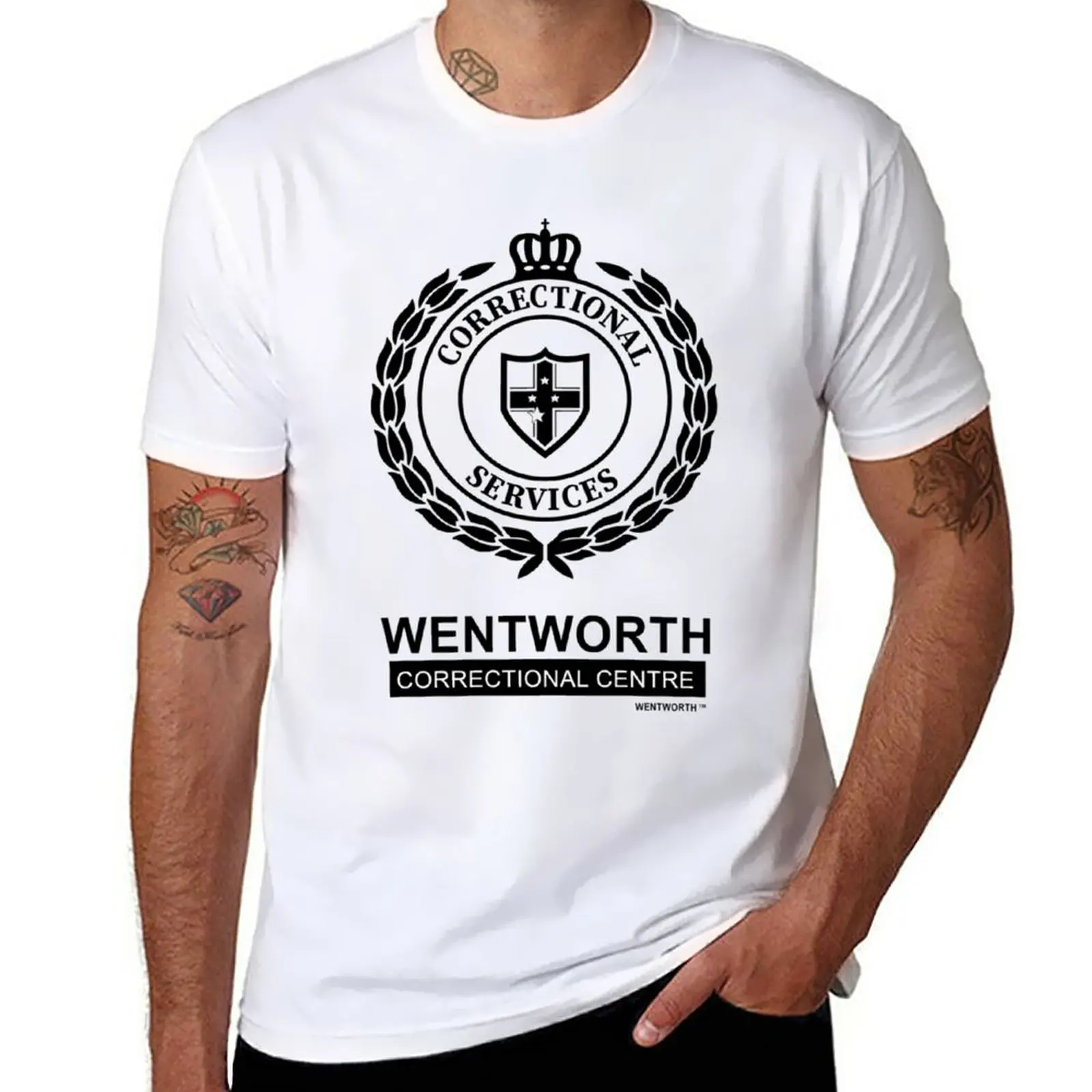 

Новая футболка Wentworth с логотипом для мальчика, потрясающая футболка, Мужская одежда, графические футболки, простые белые футболки для мужчин
