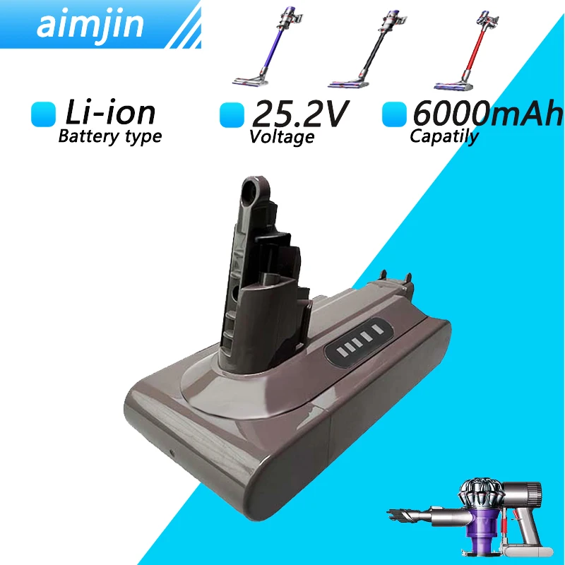 

Replacement Battery 25.2V 6000mAh For Dyson V10 Cell Vacuum Cleaner