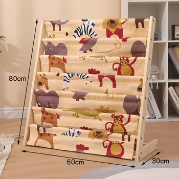 Wooden Multi-Layer Bookshelf Rack 7