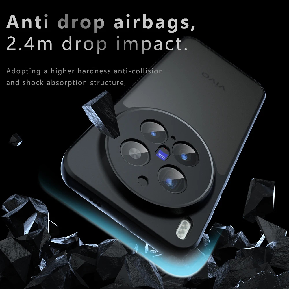 Rugged Armor Frosted Hard Back Case with Anti-shock Clear Acrylic