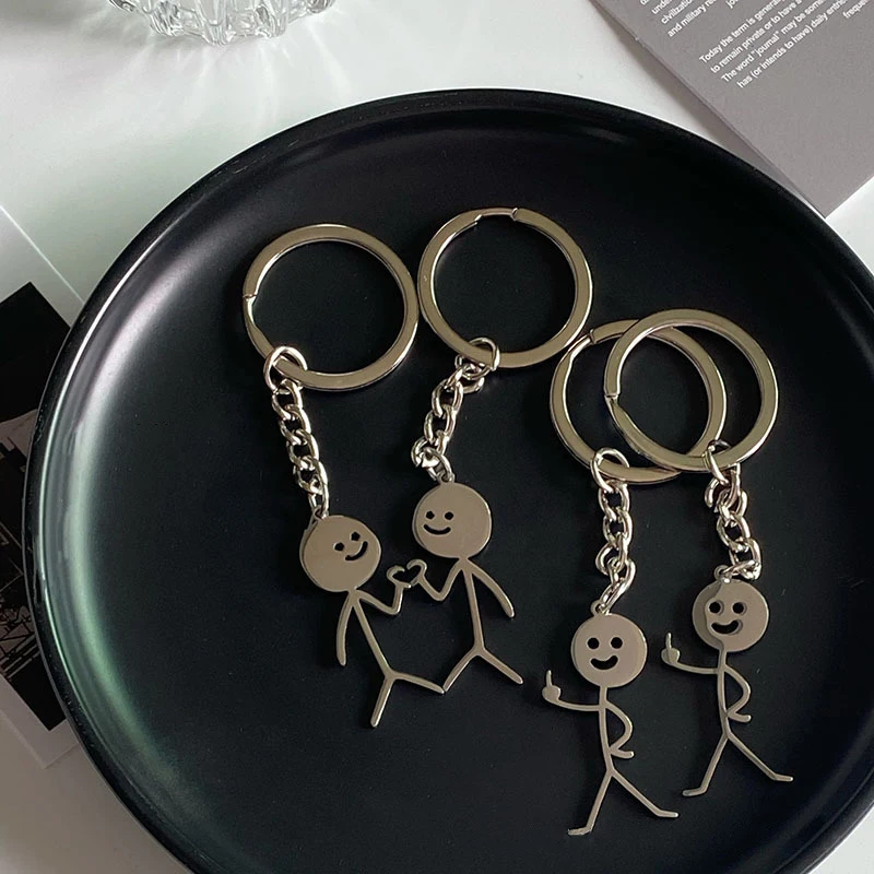 Creatieve Bloedgroep Sleutelhanger Geborduurd - Mode Accessoire Voor Tas & Sleutels