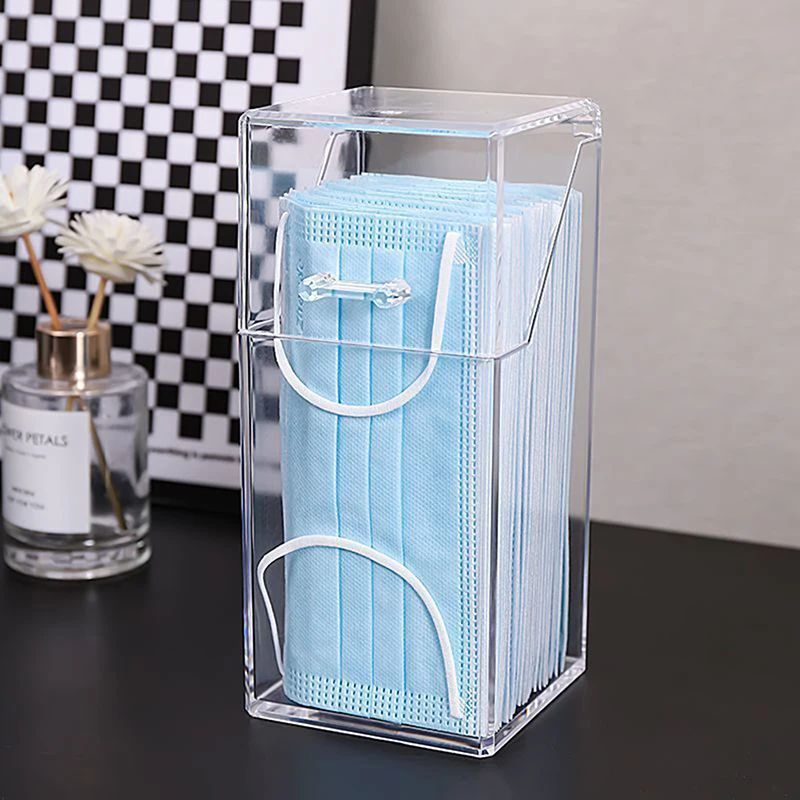 Dust-proof Tissue and Mask Storage Box with Lid - Household Wipes Dispenser and Wet Tissue Holder, Kitchen Seal Design