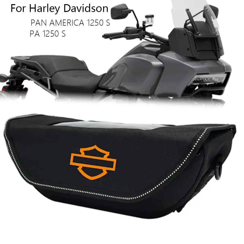 

For PAN AMERICA 1250 S PA 1250S PA1250 Motorcycle Waterproof And Dustproof Handlebar Storage Bag motorcycle handlebar travel bag