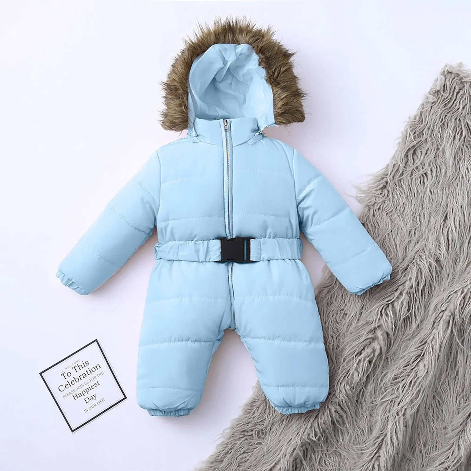 Winter Clothes Baby Down Jacket Romper Boys Girls Snow Wear Jacket Hooded Jumpsuit Warm Thick Coat Outfit