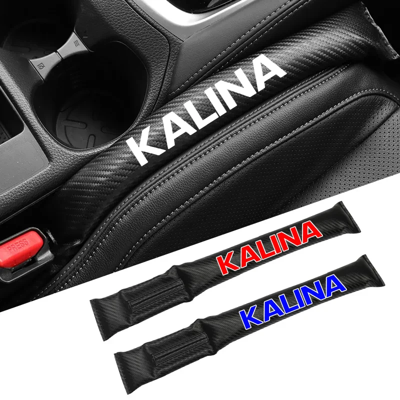

Carbon Fiber Car Seat Gap Plug Filler Pad For LADA KALINA LOGO Accessories
