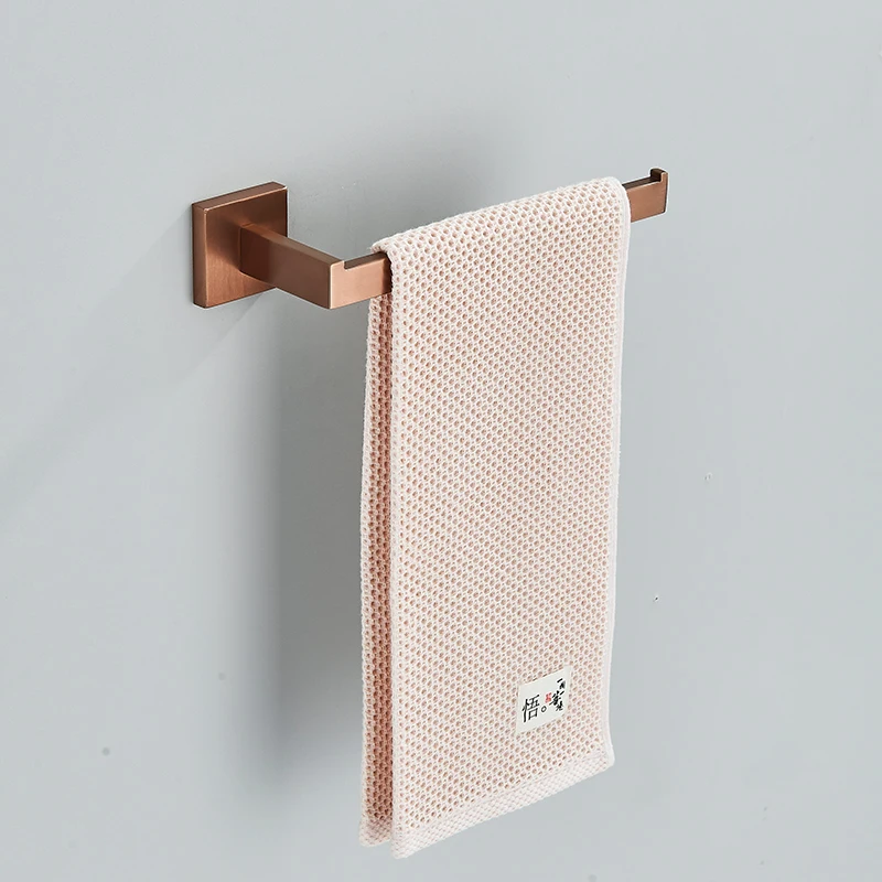 Description Picture 6 of itemBathroom Hardware Accessories Set Rose Gold Toilet Stainless Steel Wall Towel Bar Rail,Paper Holder and Hook Gold Bath Rack