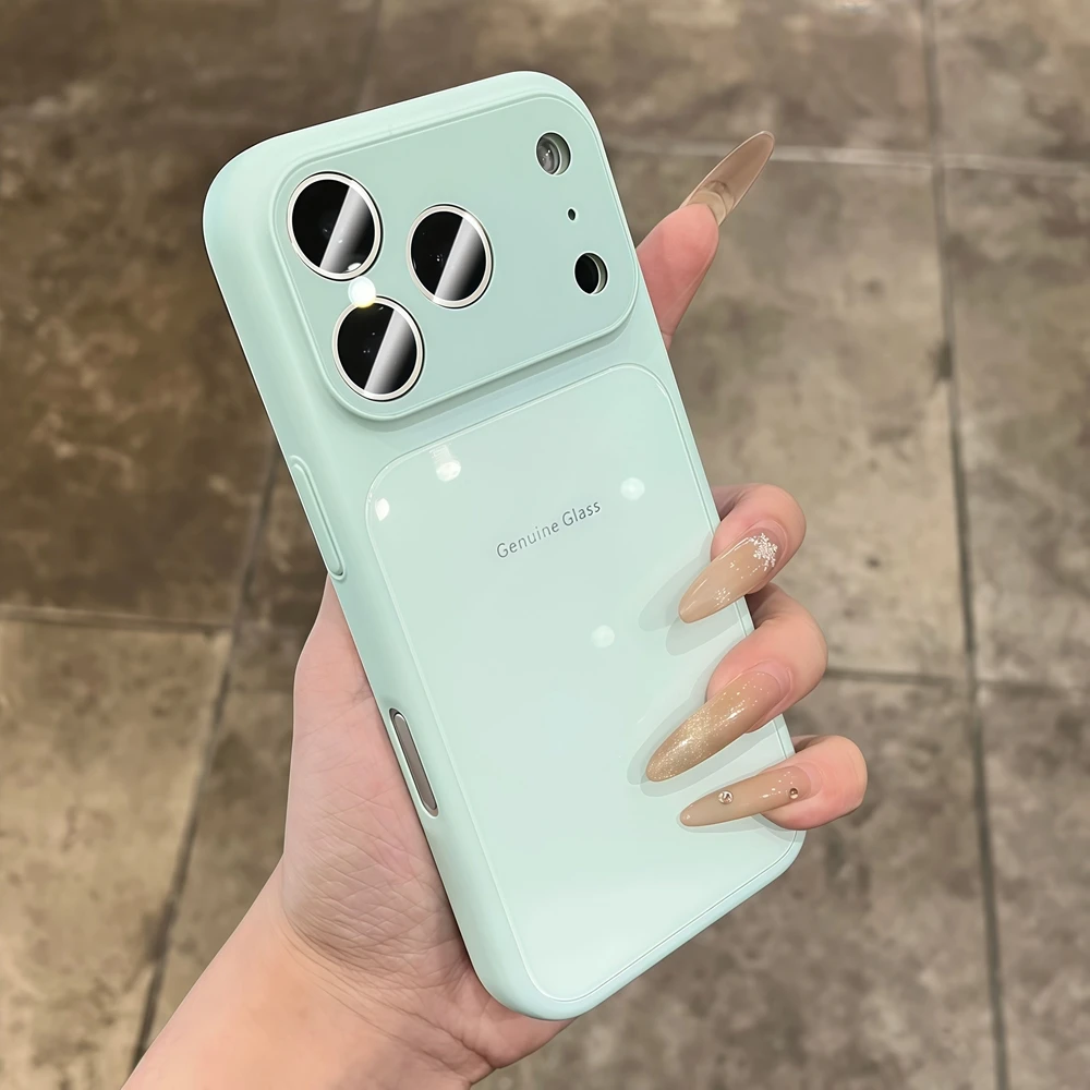 Echtes Glas Handyhülle Stoßfest Für Iphone Pro Max Plus_voghion.com