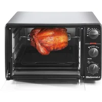Elite Gourmet ERO-2008N# Countertop XL Toaster Oven, Rotisserie, Bake, Grill, Broil, Roast, Toast, Keep Warm and Steam 1