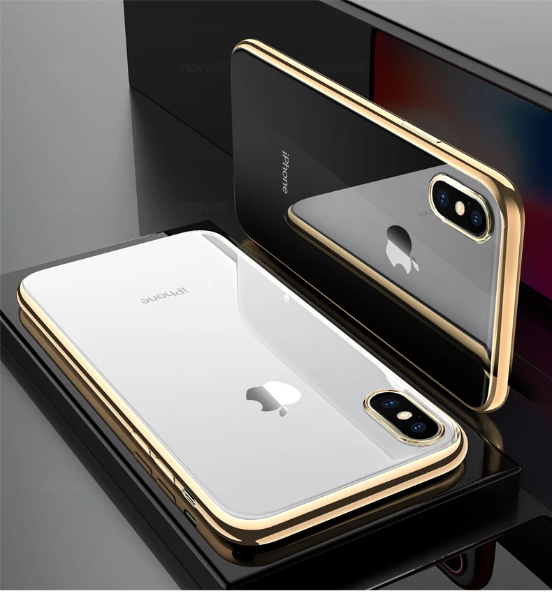 Luxury Silicone Phone Case with Soft TPU and Plated Edges
