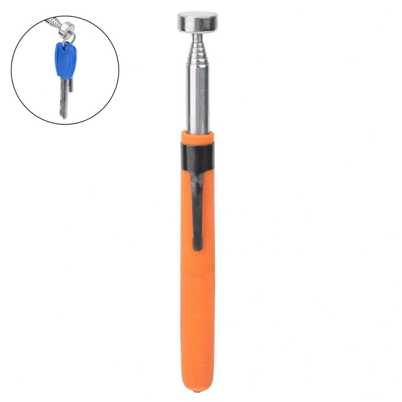 

Telescopic Suction Stick Pickup 8LB with Pen Buckle Pickup Retractable Grabber Telescoping Pick Up Tool for Screws Nuts Pins