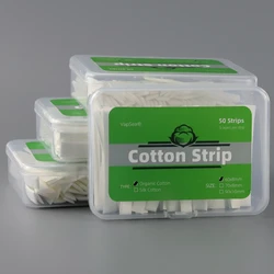 50 Strips General Original Organic/Mesh Cotton Strip For PNP/TPP/Galiburn G/RPM2/RPM3/GT Series/Z Serise RBK ReBuild Coil Kit