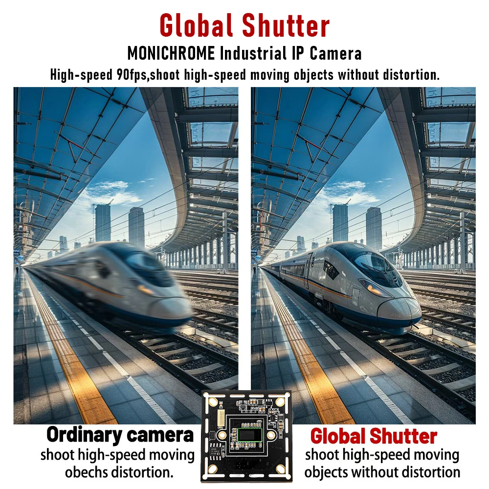 1080P 90FPS USB Camera Module Global Shutter 5-50mm M12 Lens Zoom Plug Play for