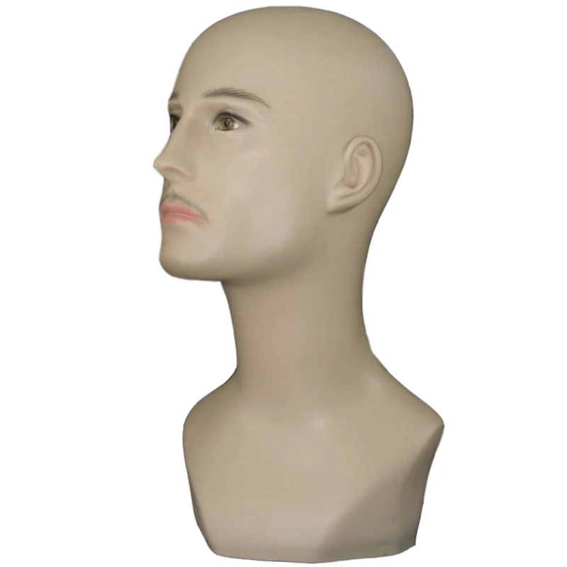 New PVC Man Mannequin Manikin Head Hilarious Mould Show Stand Model Cosmetology 