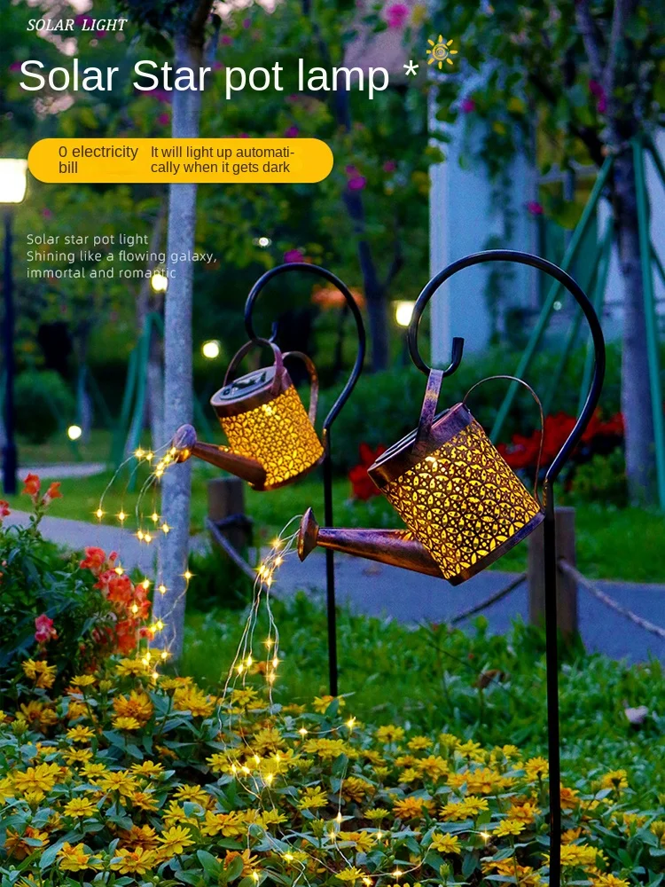 

Solar Garden Hanging Lamp Outdoor Garden Decorative Lamp Home Layout Waterproof Landscape Lamp Hollow Light and Shadow ttle Lamp