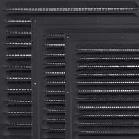 ฝาครอบตะแกรงระบายอากาศอลูมิเนียม ผนังด้านนอกทรงสี่เหลี่ยม ช่องระบายอากาศ กระจังหน้าระบายความร้อน ระบบทําความเย็น และช่องระบายอากาศ ระบบและชิ้นส่วน HVAC 1