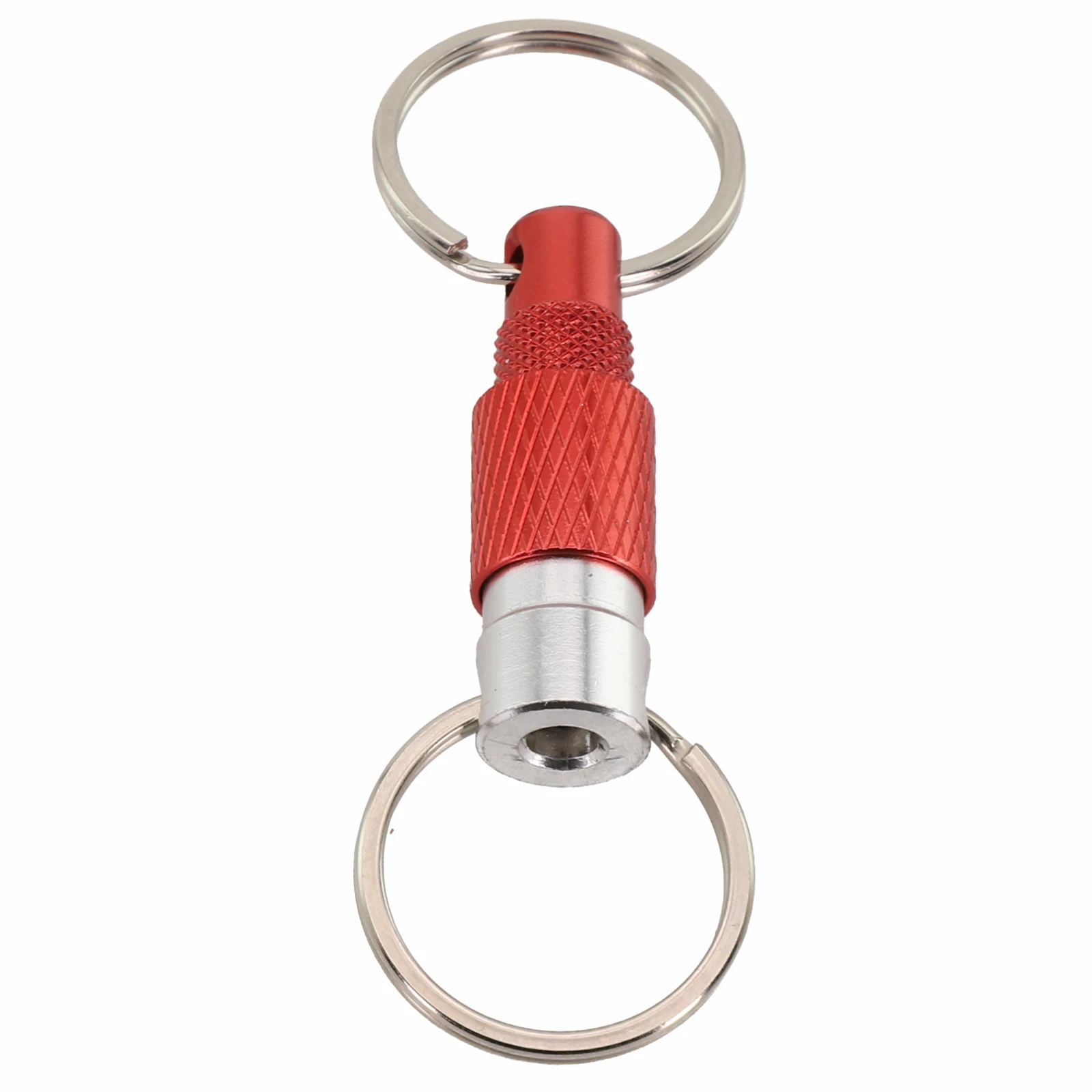 Befestigen Sie an Taschen für Outdoor-Aktivitäten ° Rotations-Schlüsselanhänger, Doppelring-Schnalle, hochfestes Aluminium, innovatives Design – Detail 17