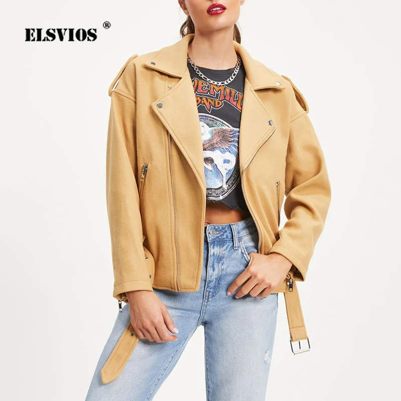 

Autumn Winter Casual Solid Color New Women's Jackets Fashion Streetwear Turn-down Collar Zipper Long Sleeves Elegant Short Coat
