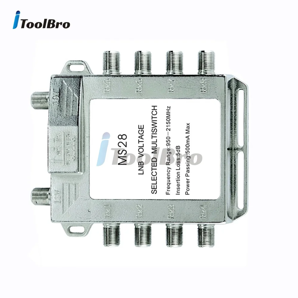 2입력 8출력 위성스위치 LNB 전압 선택 멀티스위치 분배기 950-2150MHz 13V 18V (중국 위