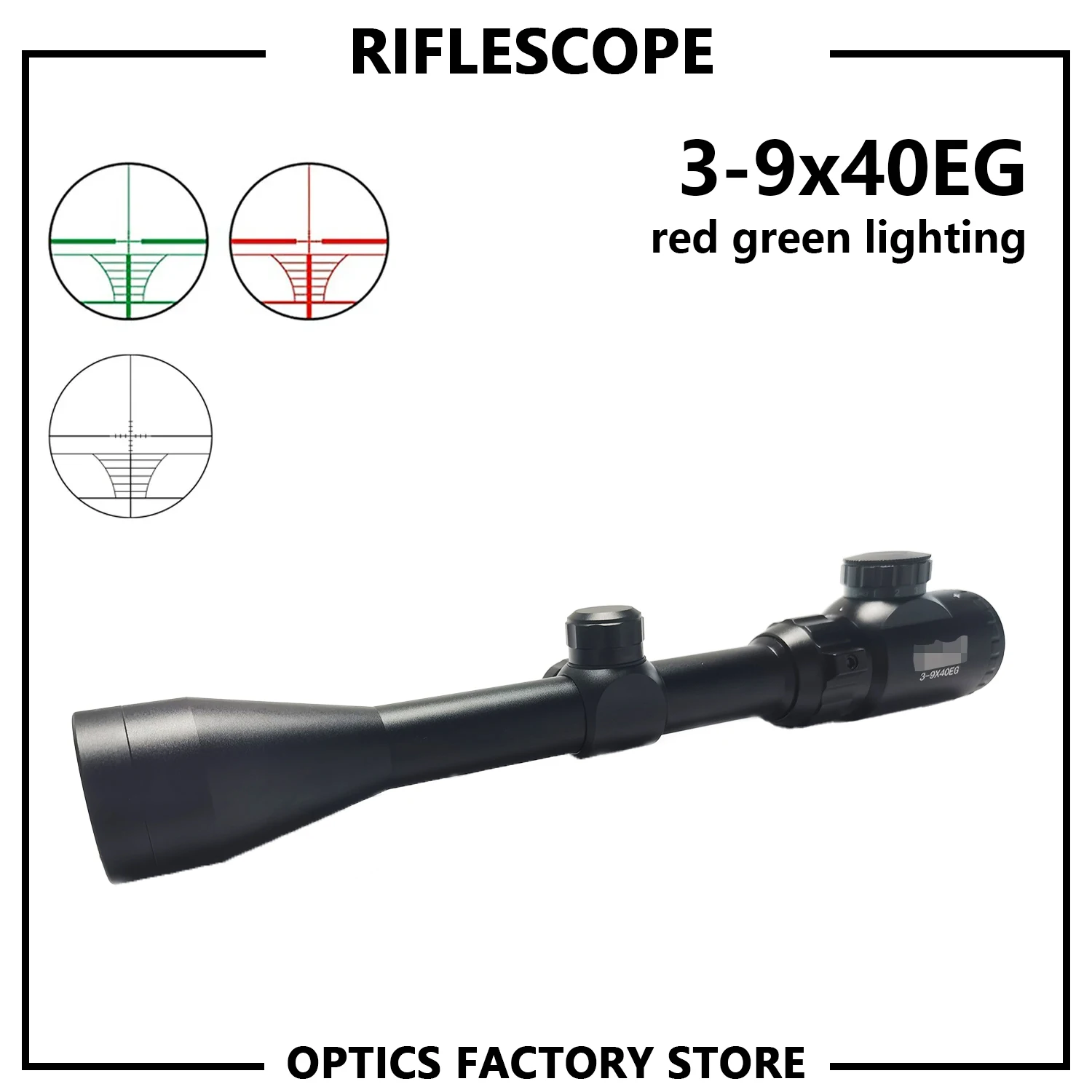 

Прицел 3-9x40 EG, тактический оптический прицел, прицел для охотничьего оружия, пневматической винтовки, прицел для уличной сетки