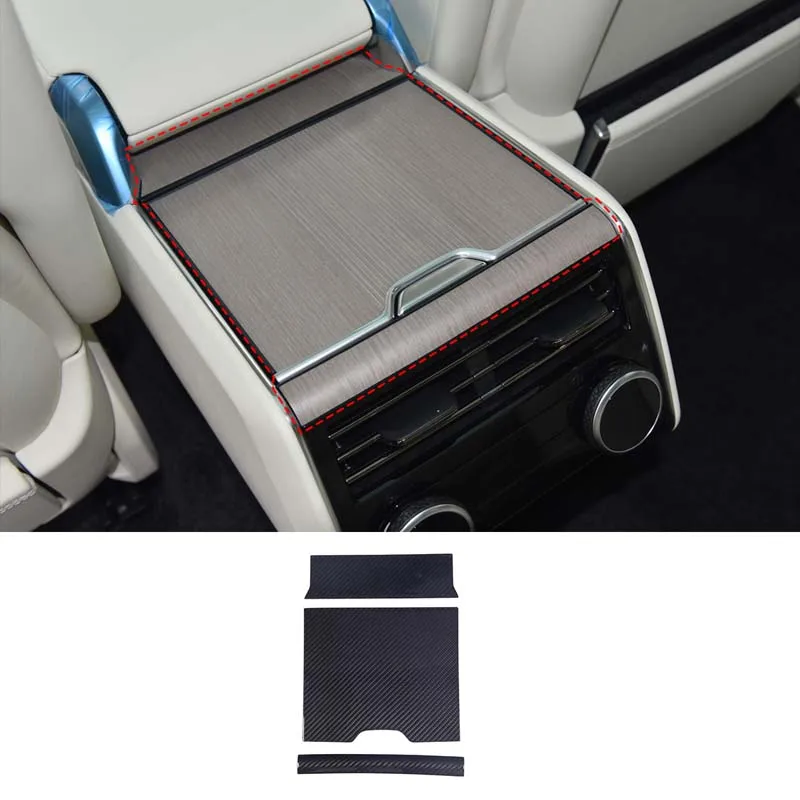 

100% Real Carbon Fiber For Range Rover Vogue L460 2023 Car Rear Air Vent storage box panel Cover Trim Stickers Car Accessories
