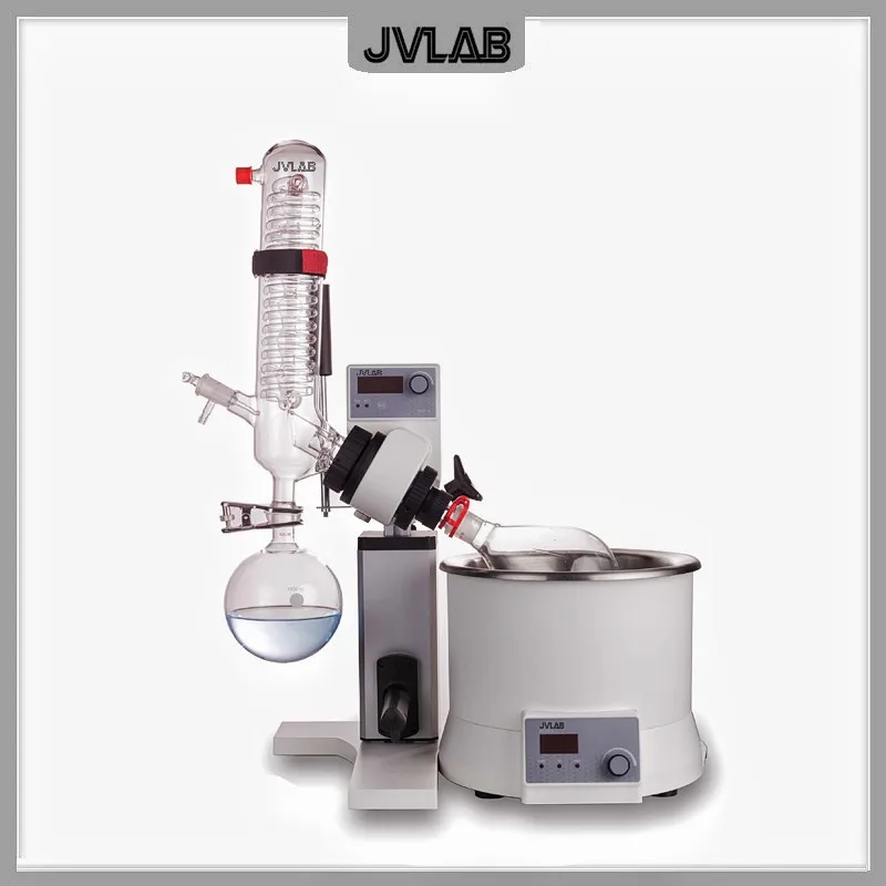 Rotary Evaporator With Set Of Glassware Vertical 1000mL& Heating Bath 5L Laboratory Distiller Machine Condenser(1200cm2) RE100-S