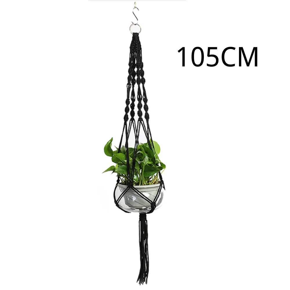 Icône De Verdure à La Maison Pot De Fleurs Suspendu Avec Plante Verte Isolé Sur Fond Blanc