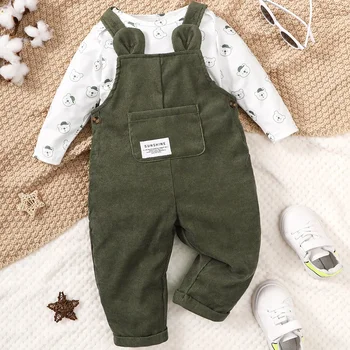 Baby Green Overalls 1