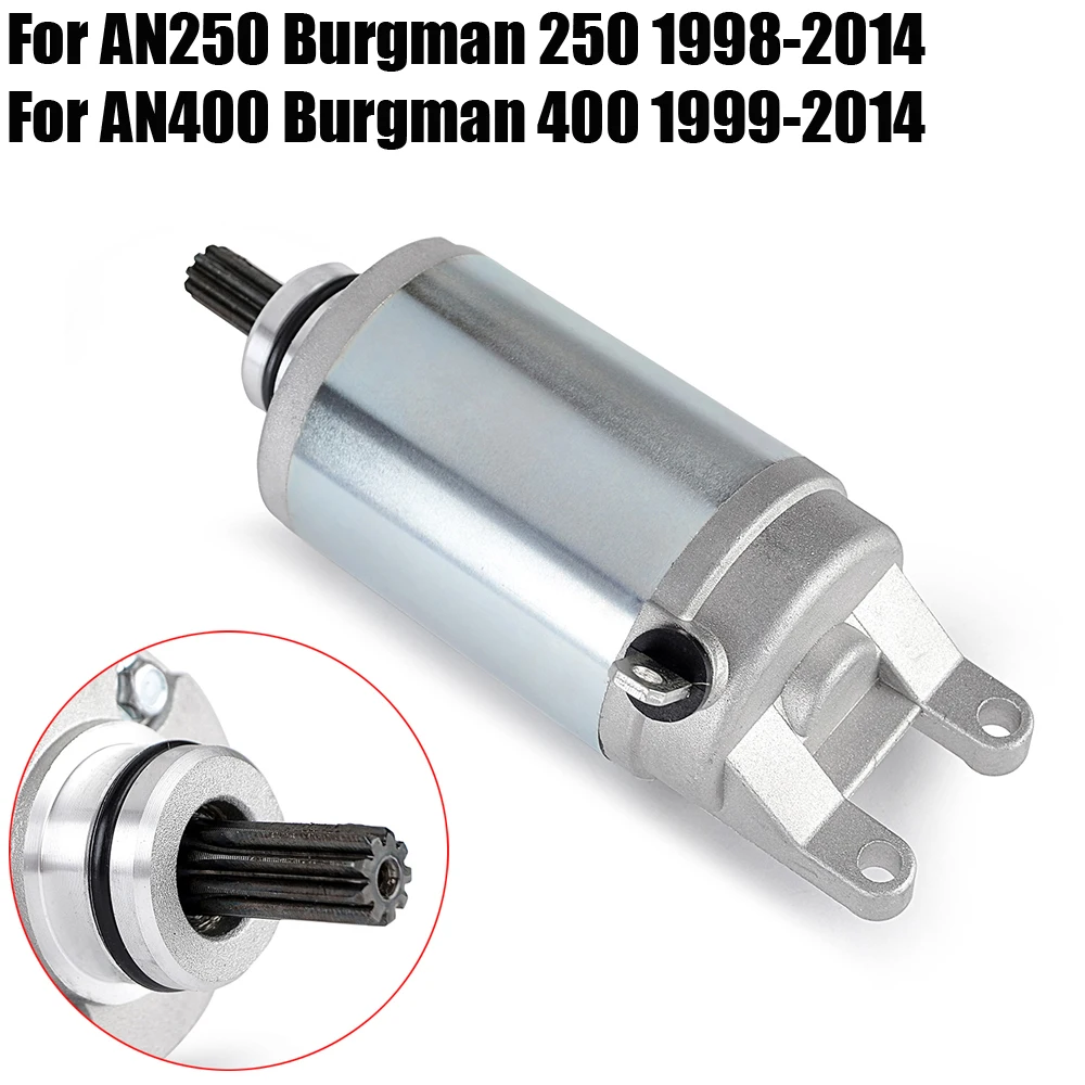 

31100-14F01 Motorcycle Starter Motor for Suzuki AN400 Burgman 400 1999 - 2014 AN250 Burgman 250 1998 - 2014 2000 2001 2002 2003