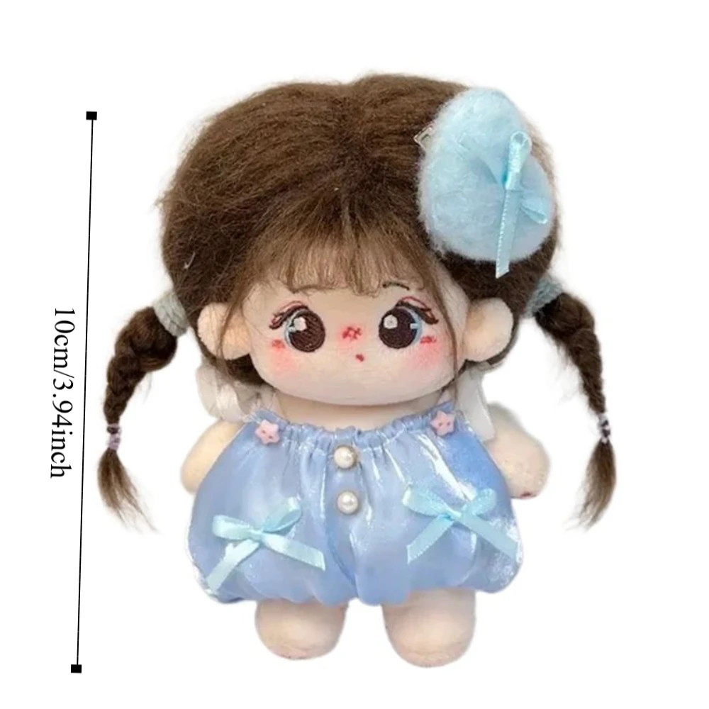Bow Dress 10cm Cotton Doll Clothes Love Hairclip with Wing Doll Clothes Outfit Suit Creative Doll Dress Up Set Children's Gift