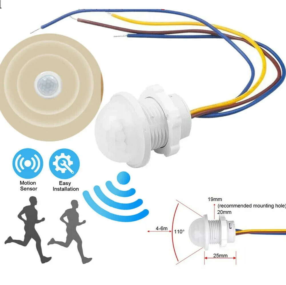 Motion Light Switch Light Switch Warehouse White Sensor Output -20 ℃ -+40 ℃ Ceiling Motion Sensor High Quality