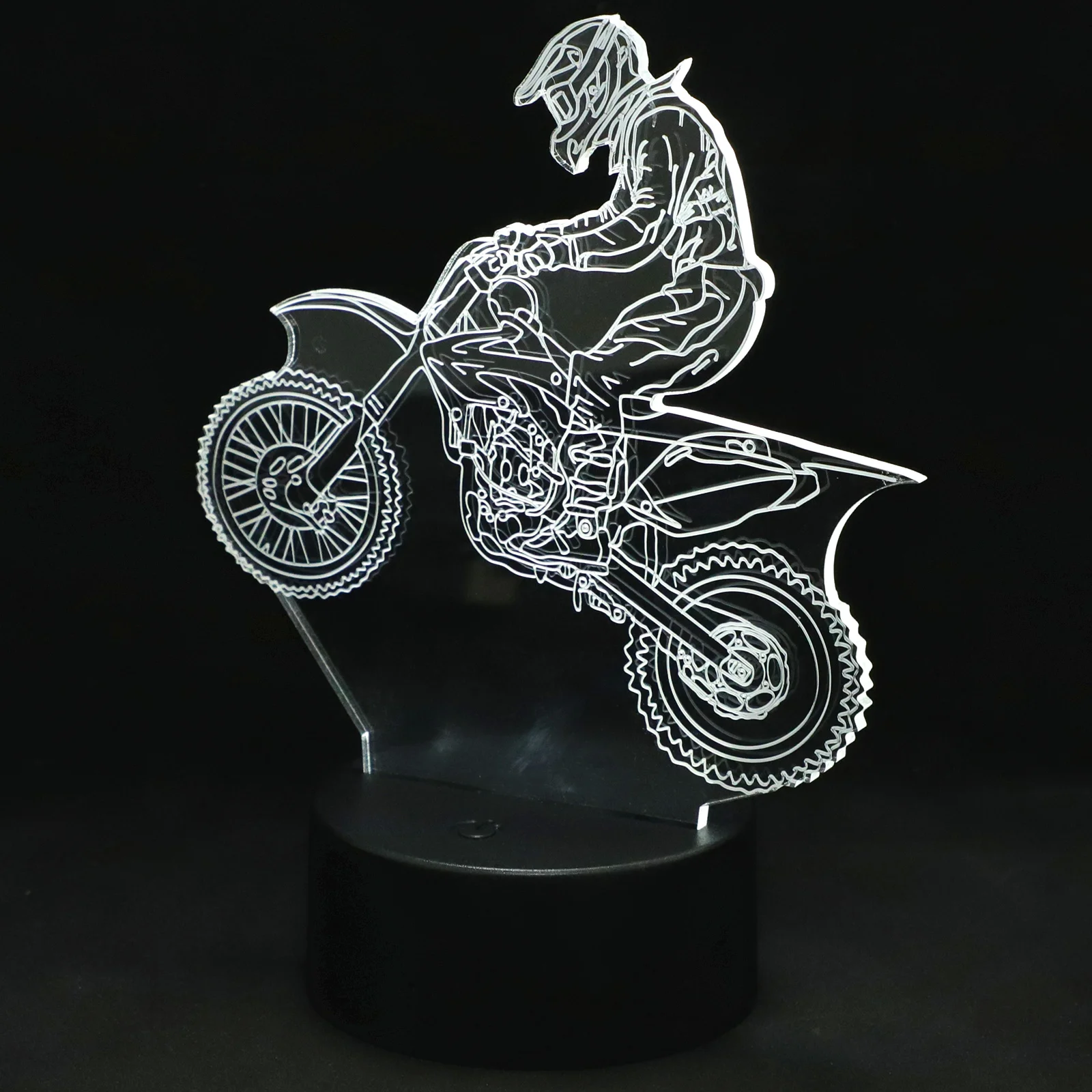 

Мотоциклетные ночники, настольные лампы 3d с акриловой основой для спальни, декоративная лампа