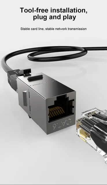 Iwillink RJ45 Cat6 キーストーンカプラー LAN ケーブル Iwillink RJ45