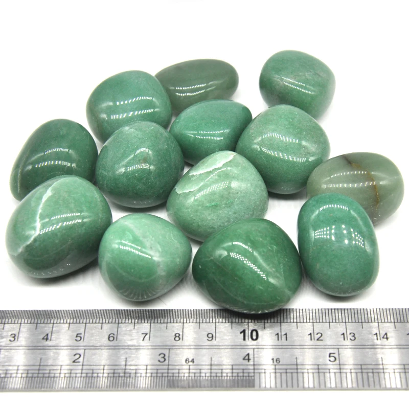 Natural Round Green Aventurine Bulk Tumbled Mineral Energy Healing Crystals Lucky Stones Collection Home Decoration Gift