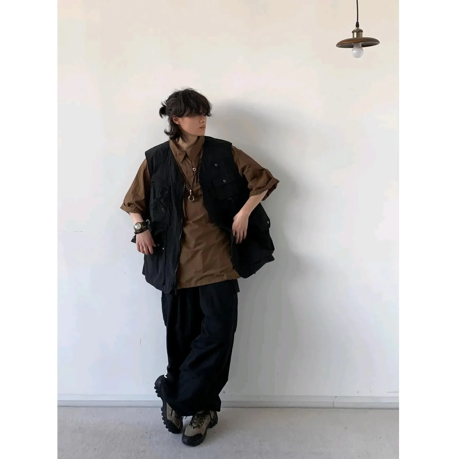 Japanese Vintage Multi-Pocket Loose-Fit Casual Vest Without Sleeves For Men And Women Spring Autumn Motorcycle Rider Vest