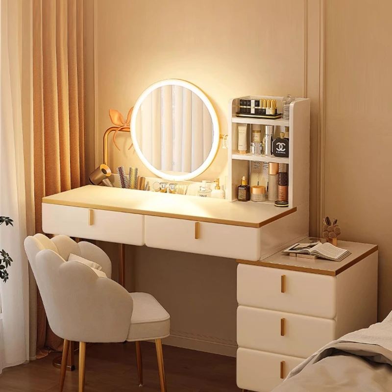 

Dresser Cheap Makeup Furniture Bedroom Desk Light Mirror Table Set Dresser Bedroom Modern Schminktisch Furniture Bedroom