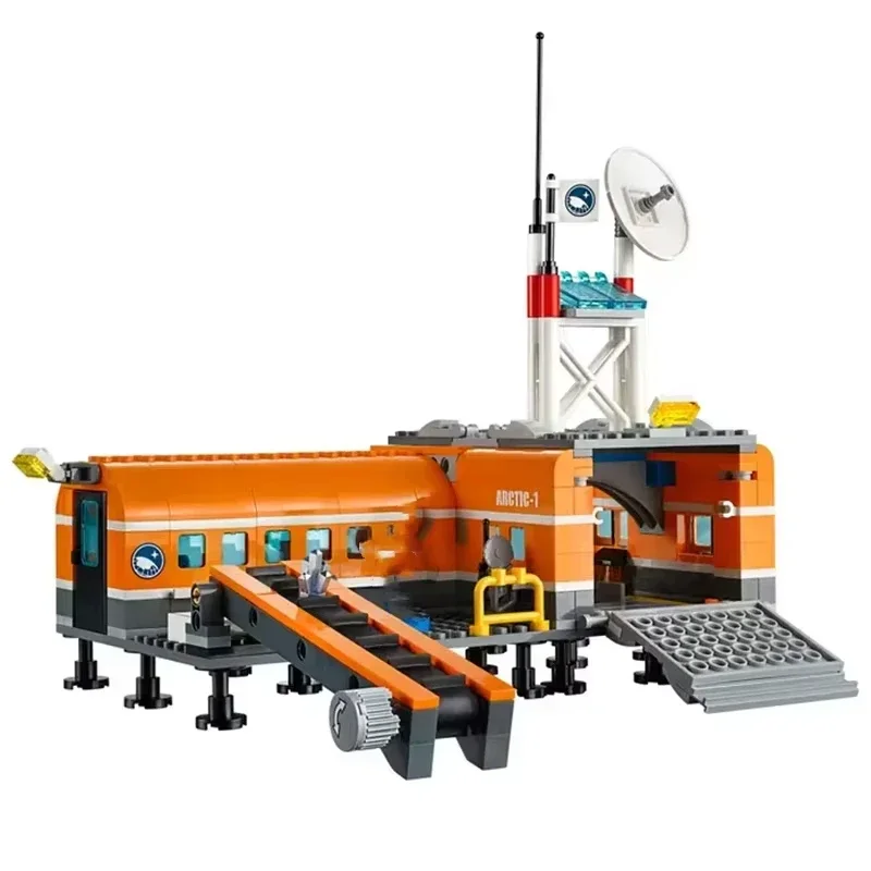 Kompatible Ziegelsets City Series Bausteine Arctic Expedition Camp Base Eisbrecher Schneebohren Spielzeug Geschenk 60036 – Detail 3